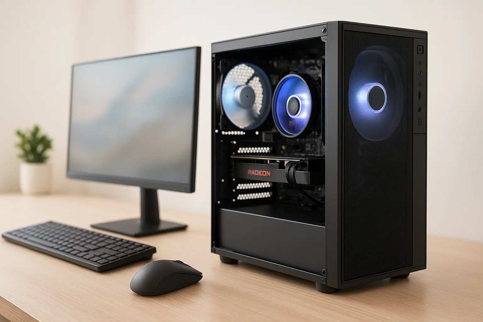Monte seu PC: i5-8500, RX 6600, 8GB, 256GB SSD