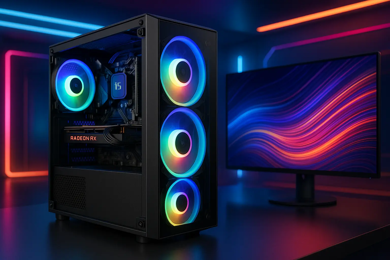 Monte seu PC: i5-8400, RX 6600, 8GB, 256GB SSD
