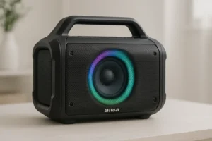 Caixa de Som Boombox Plus AIWA: 200W, RGB, IP66 e Bateria de 30h