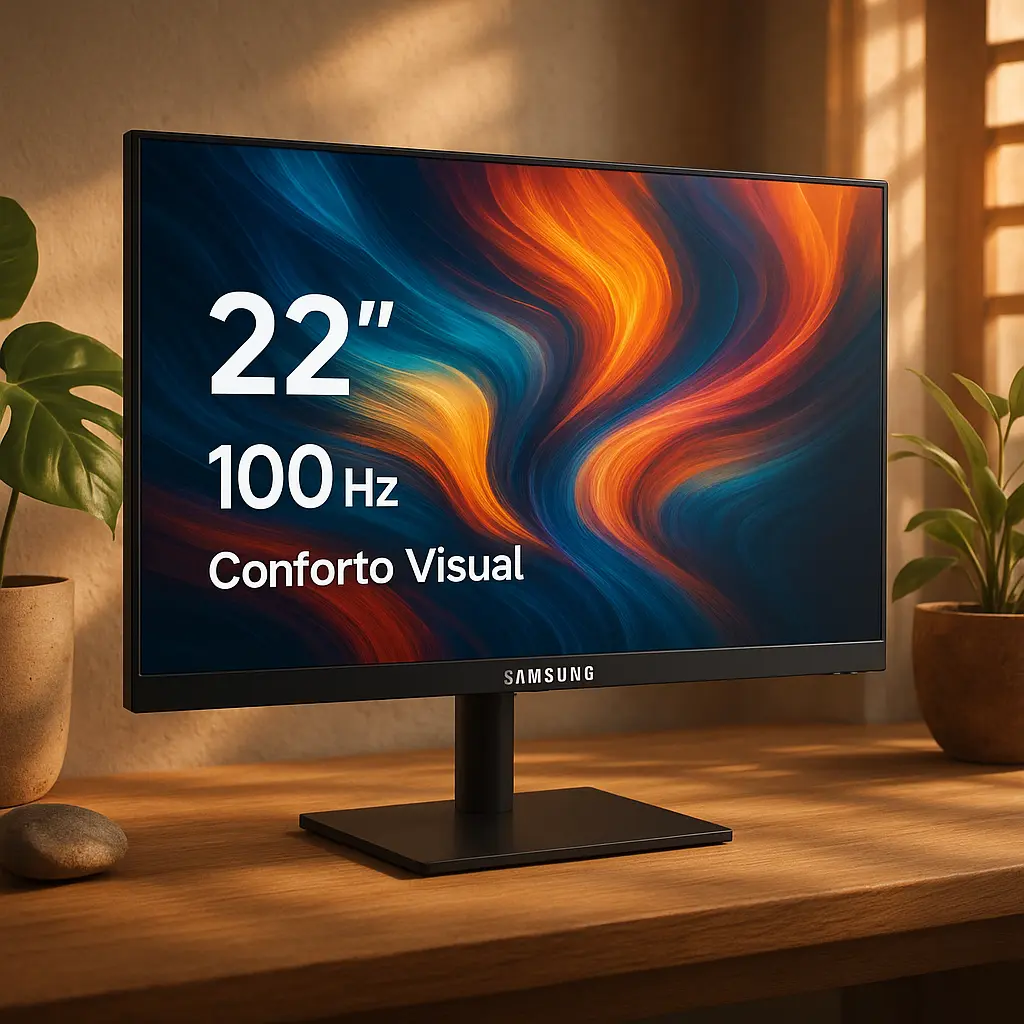 Monitor Samsung 22" S30GD: IPS, 100 Hz e Conforto Visual