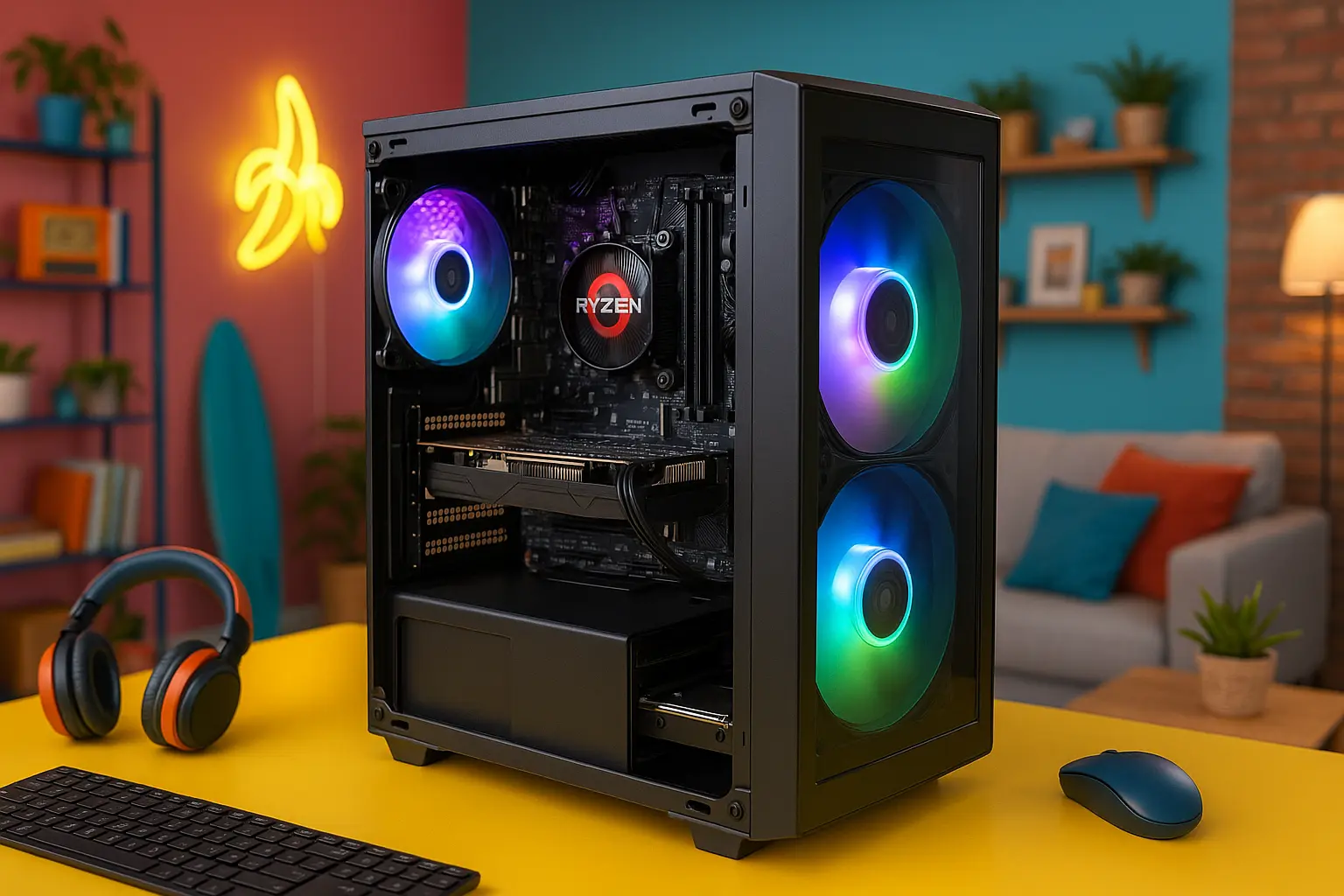 Monte seu PC: Ryzen 3 3200G, Vega 8, 16GB, 256GB SSD