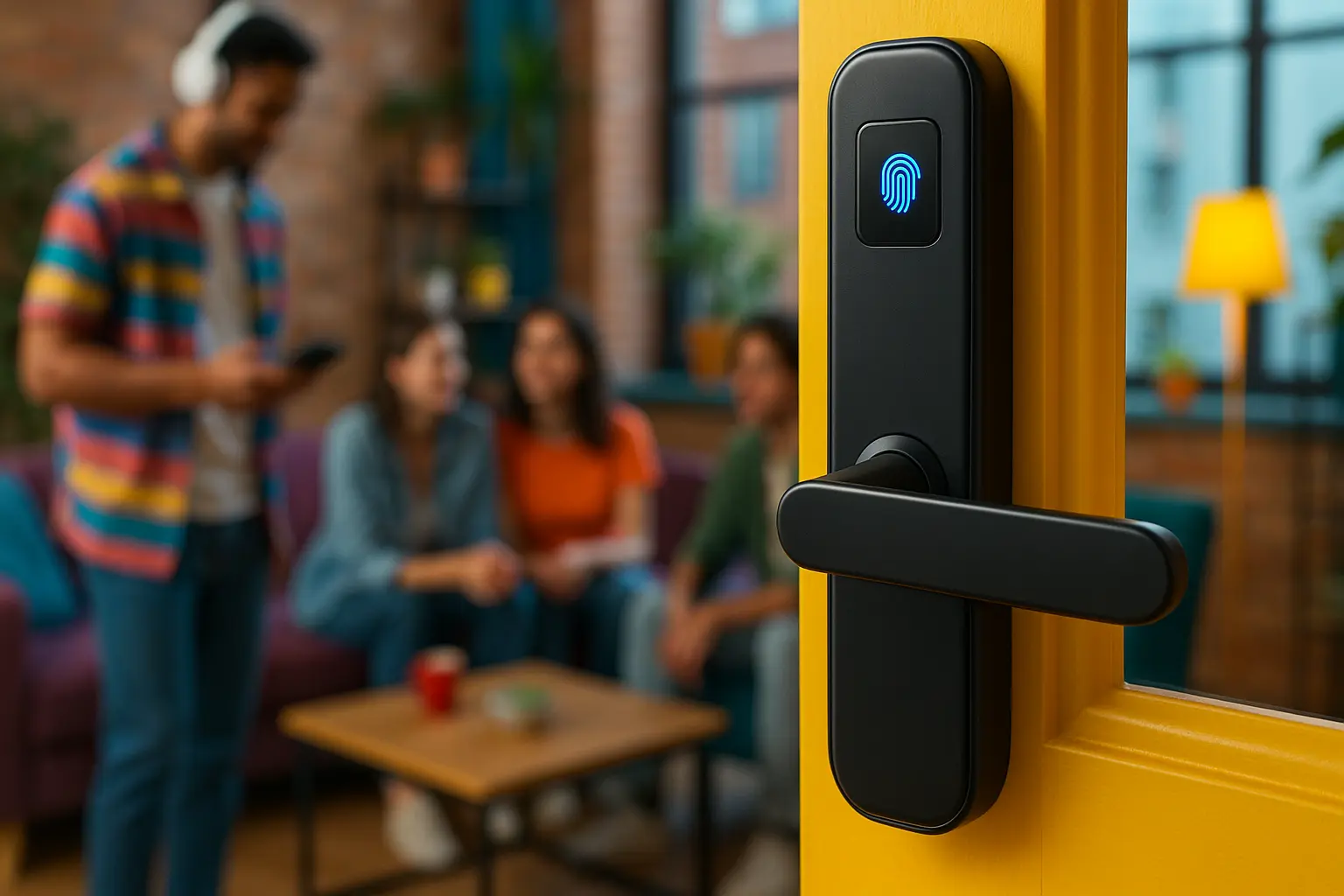 Fechadura Inteligente Smart Lock com Impressão Digital