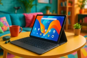 Tablet Android 14 2 em 1 com Teclado: Versatilidade e Desempenho