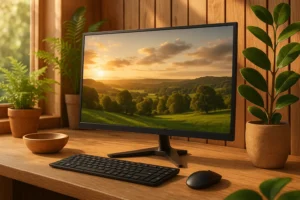 Monitor HQ 21.5" LED: Tela FHD com 75Hz e Versatilidade