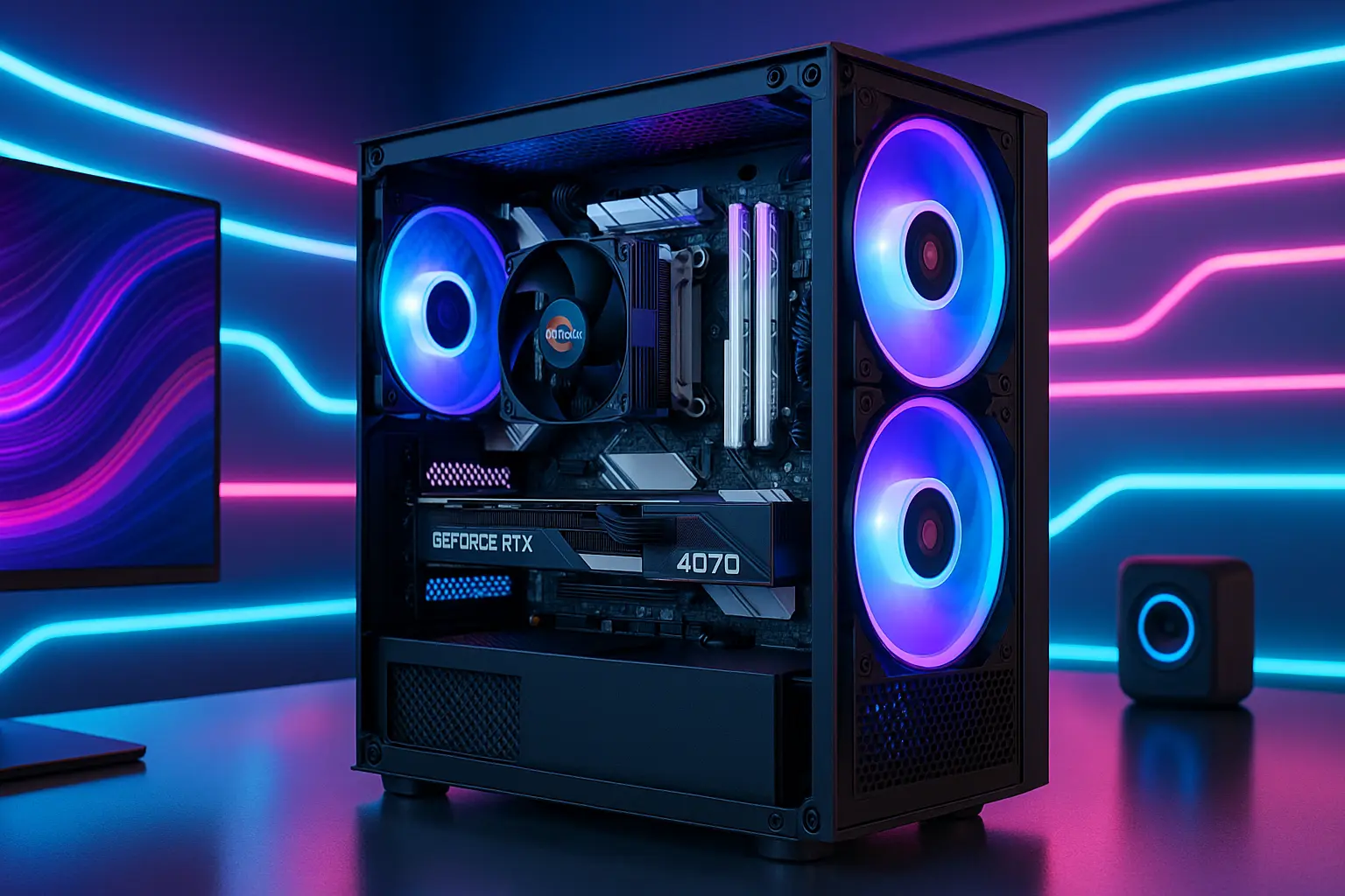 Monte seu PC: Ryzen 7 5700X3D, RTX 4070, 16GB, 512GB SSD