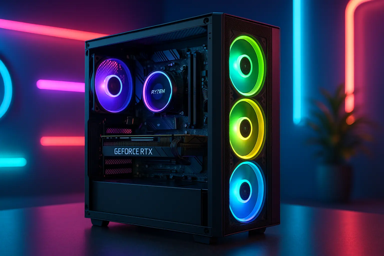 Monte seu PC: Ryzen 5 5500, RTX 4070, 16GB, 512GB SSD
