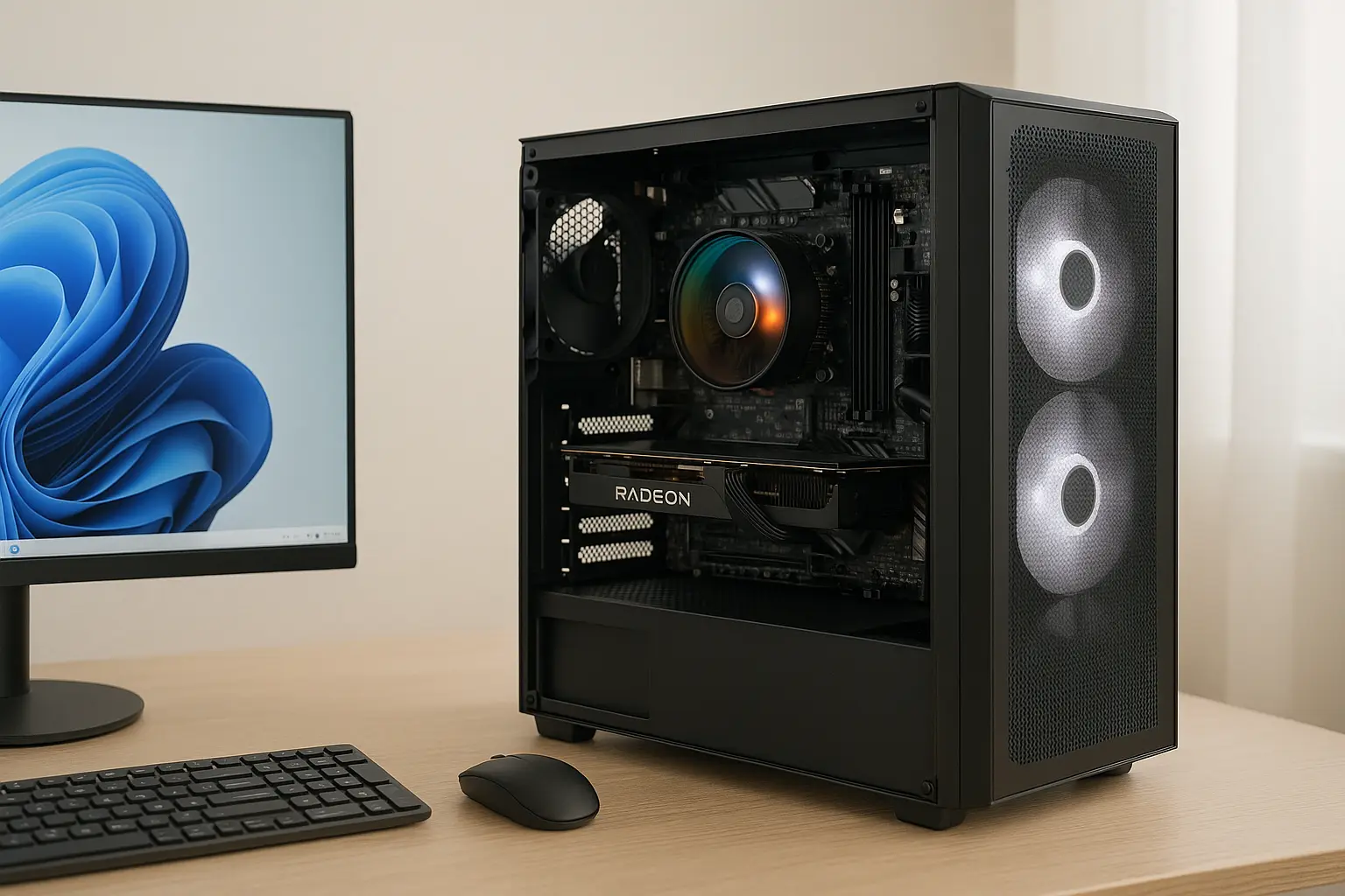 Monte seu PC: Ryzen 5 5600GT, RX 6600, 16GB, 512GB SSD