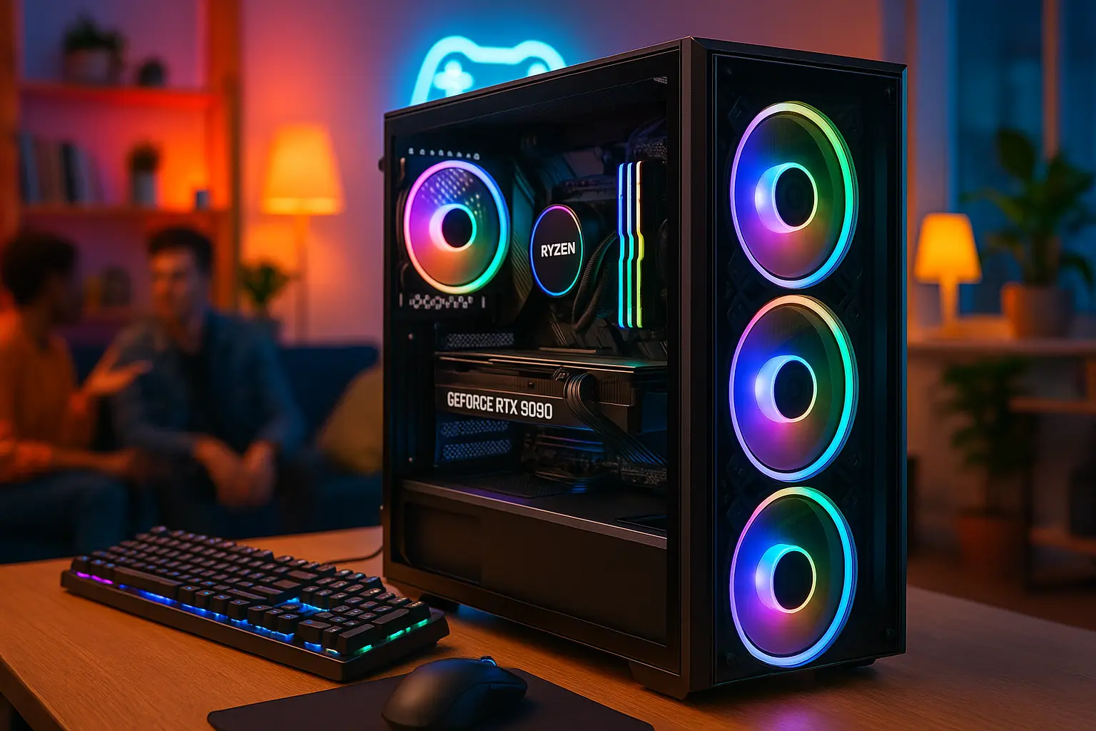 Monte seu PC: Ryzen 9 9950X, RTX 5090, 48GB, 2TB SSD