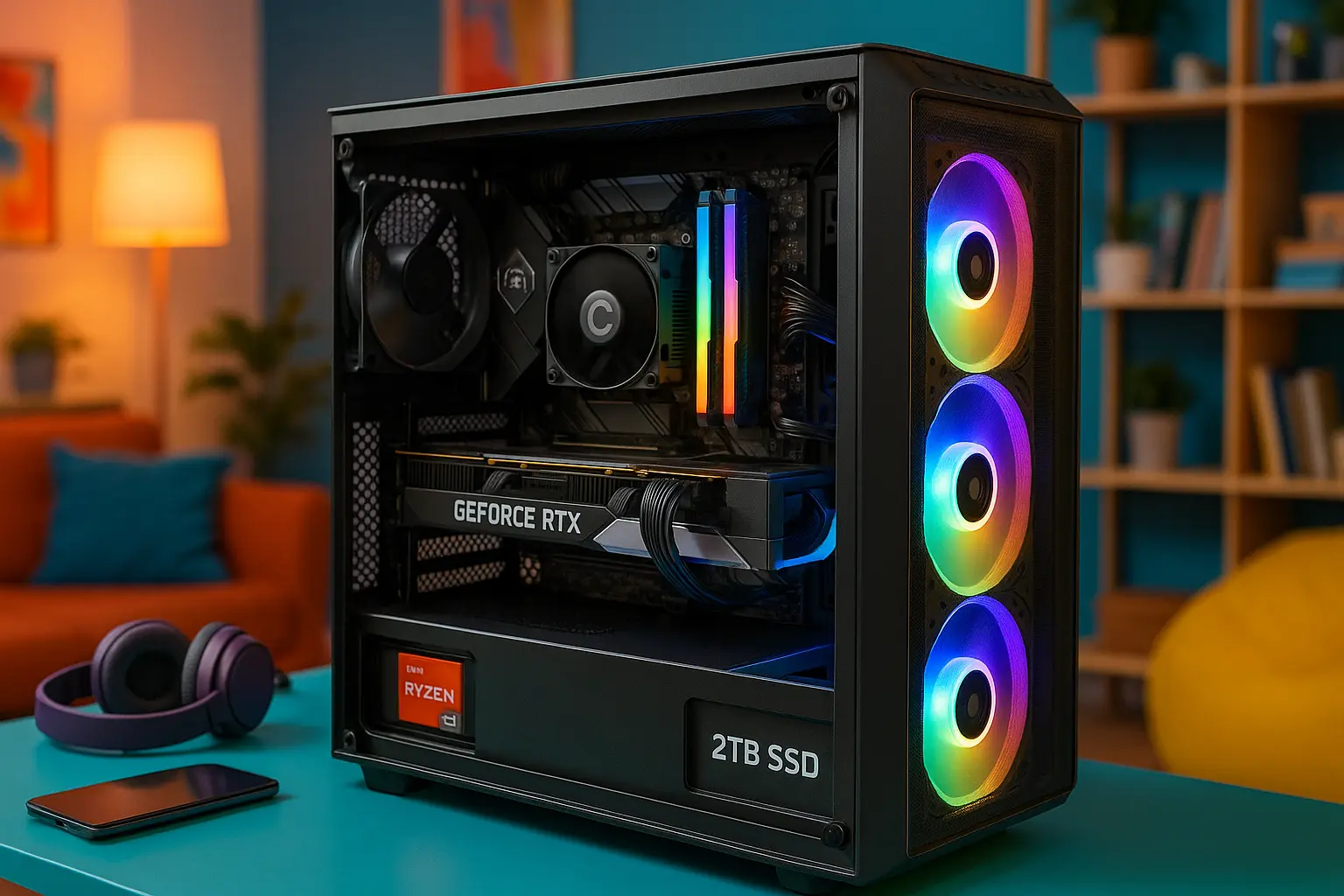 Monte seu PC: Ryzen 9 9950X, RTX 4070, 32GB, 2TB SSD