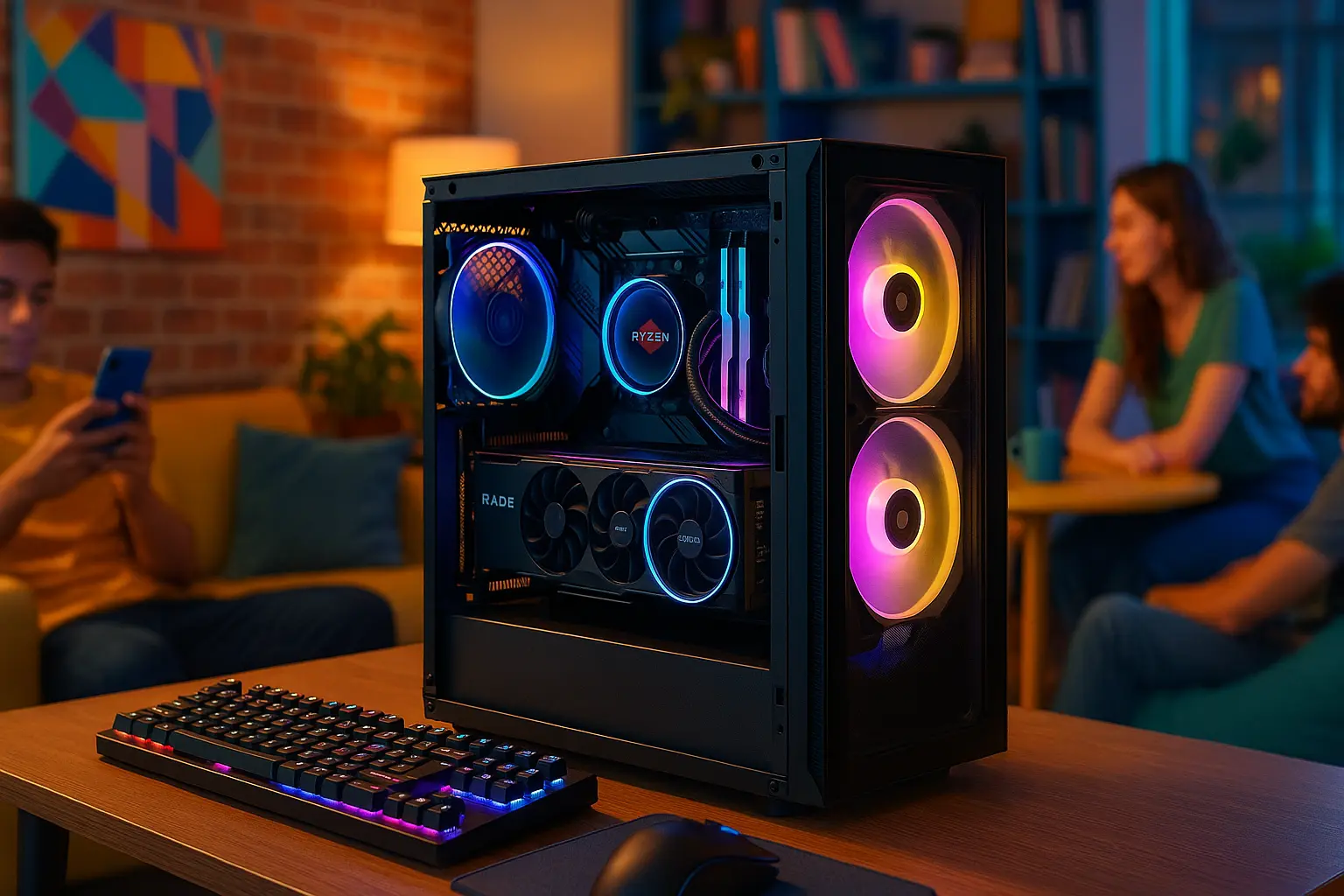 Monte seu PC: Ryzen 9 9950X, RX 7800 XT, 32GB, 2TB SSD