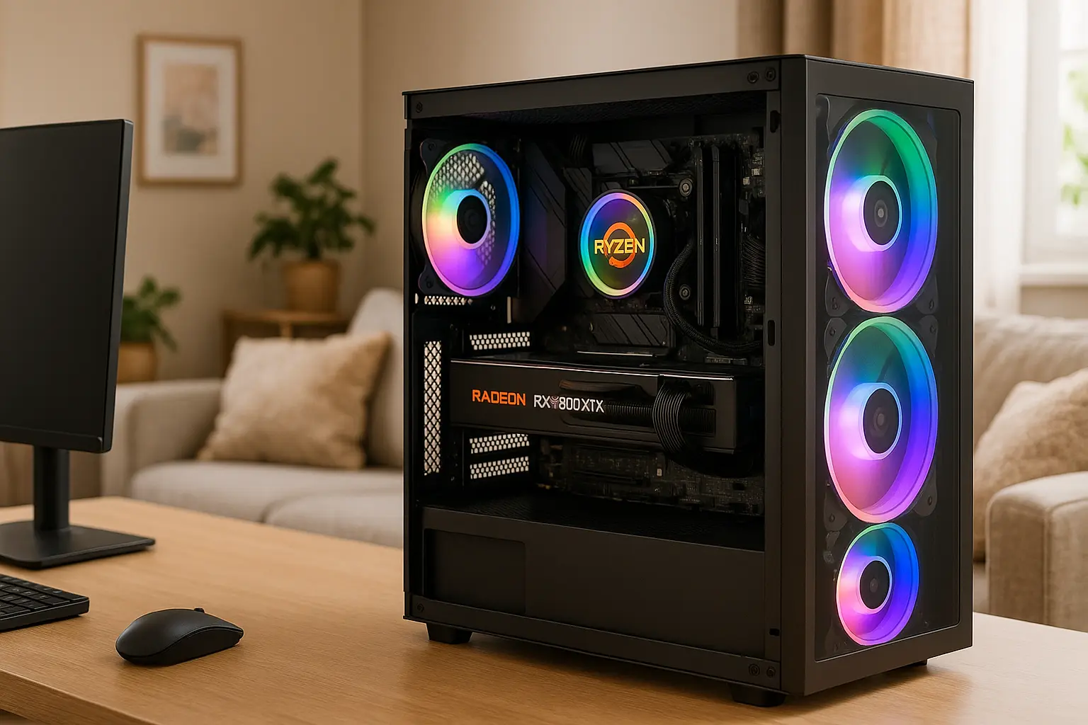 Monte seu PC: Ryzen 9 9900X, RX 7900 XTX, 32GB, 2TB SSD