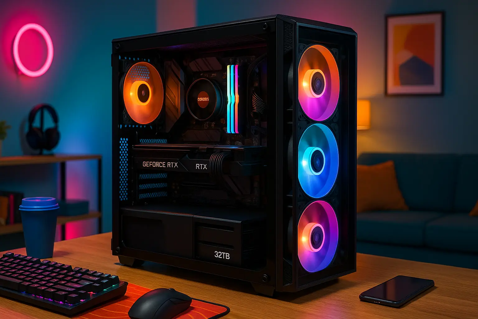 Monte seu PC: Ryzen 9 9950X, RTX 5080, 32GB, 2TB SSD