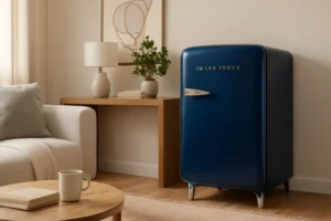 Frigobar Brastemp Retrô 76 Litros Midnight Blue: Design Elegante e Eficiência em Refrigeração