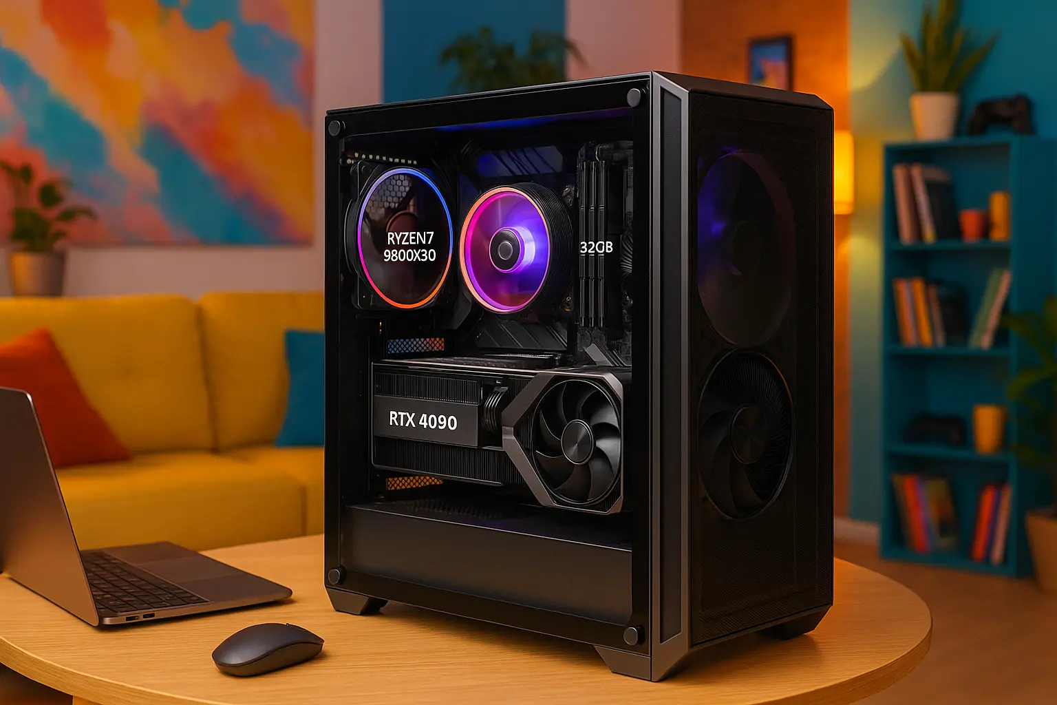 Monte seu PC: Ryzen 7 9800X3D, RTX 4090, 32GB, 2TB SSD