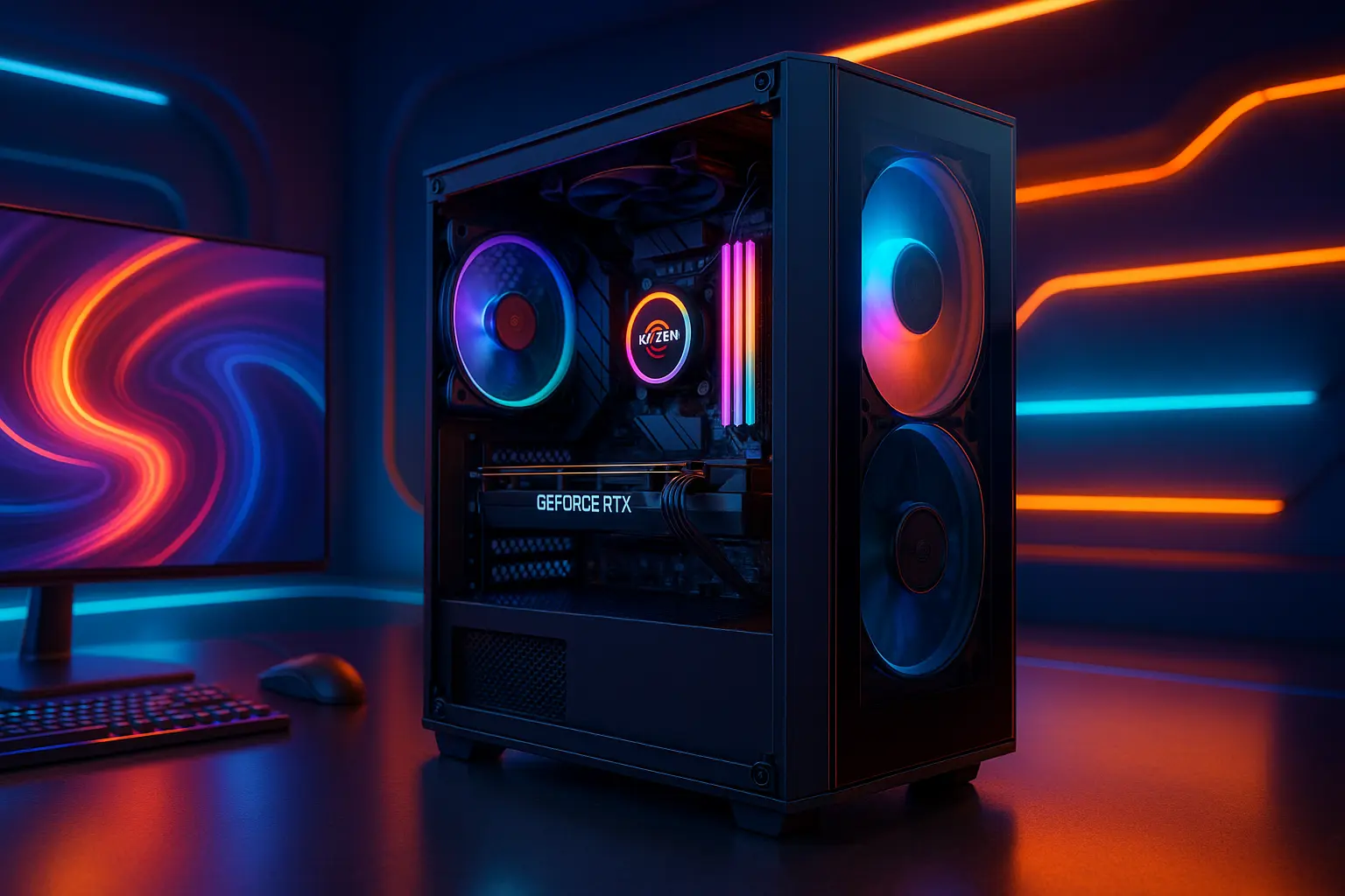 Monte seu PC: Ryzen 7 5700X3D, RTX 4060, 16GB, 512GB SSD