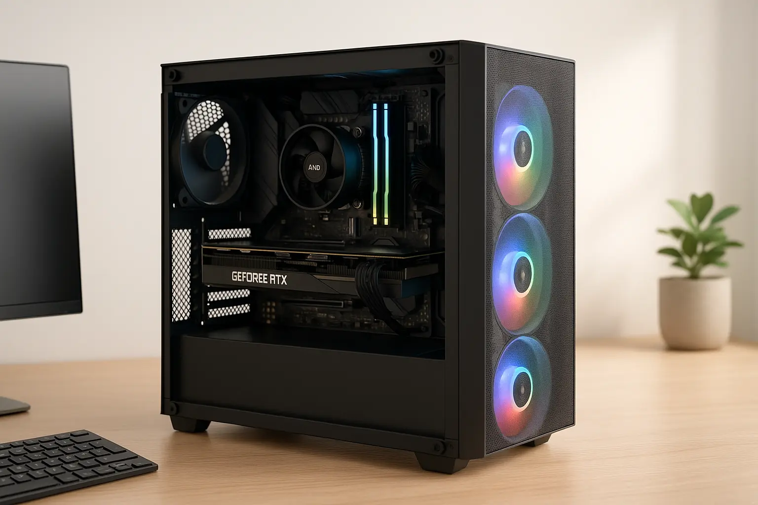 Monte seu PC: Ryzen 7 9700X, RTX 4070 Ti Super, 32GB, 2TB SSD