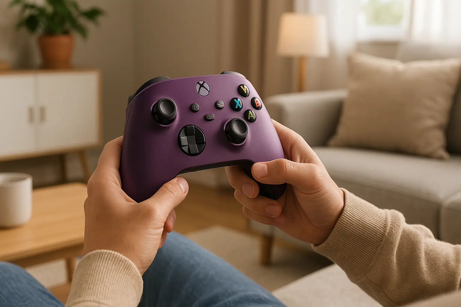 Controle Xbox Astral Purple: estilo, precisão e conforto
