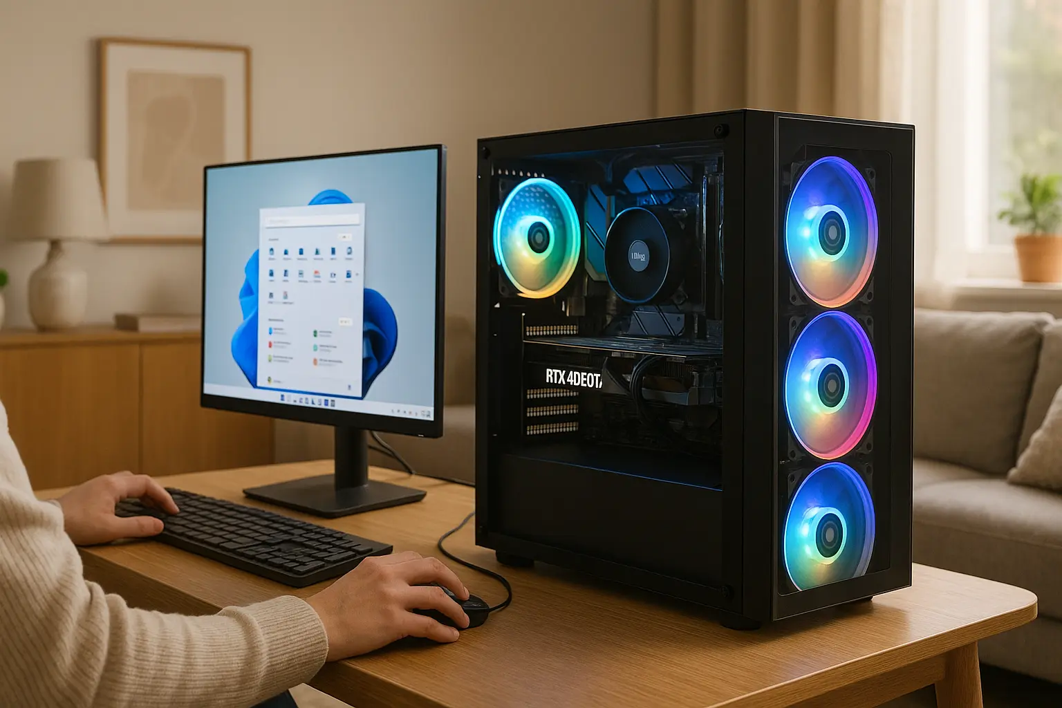 Monte seu PC: i5-12400F, RTX 4060 Ti, 32GB, 512GB SSD