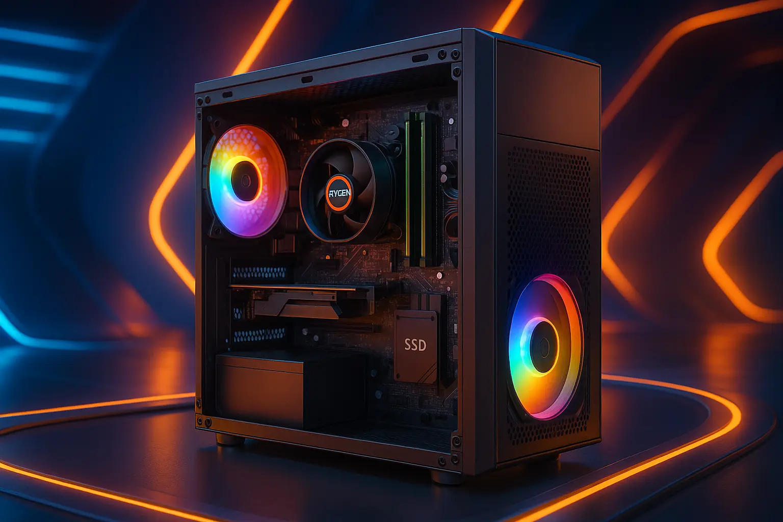 Monte seu PC: Ryzen 5 4600G, 16GB, 480GB SSD