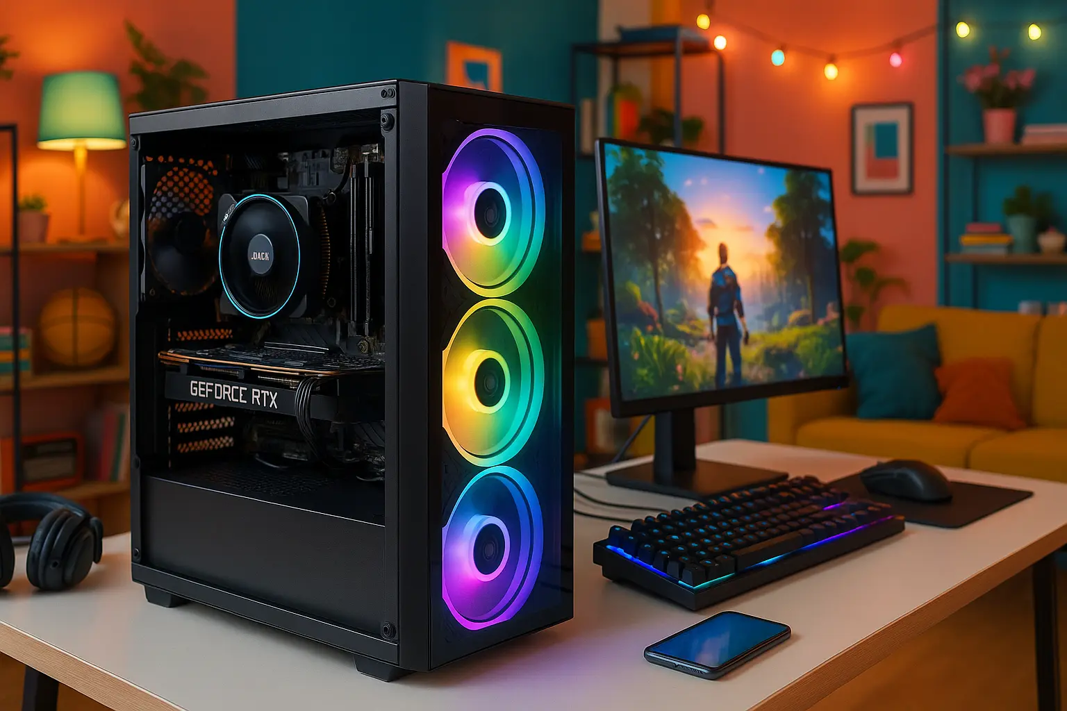Monte seu PC: Ryzen 5 4500, RTX 3050, 16GB, 480GB SSD