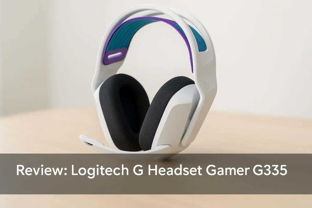 Logitech G Headset Gamer G335: Leveza e Conforto com Som Nítido
