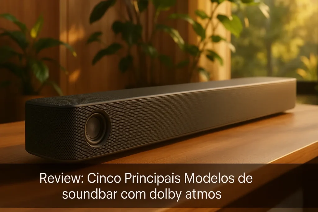 Cinco Principais Modelos de soundbar com dolby atmos