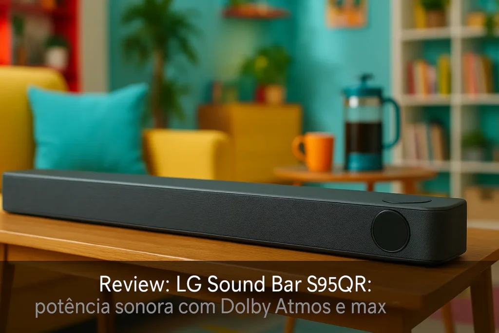 LG Sound Bar S95QR: potência sonora com Dolby Atmos e Imax
