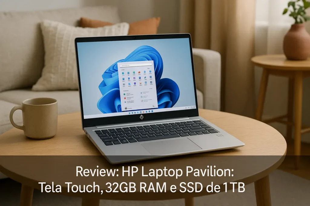 HP Laptop Pavilion: Tela Touch, 32GB RAM e SSD de 1TB