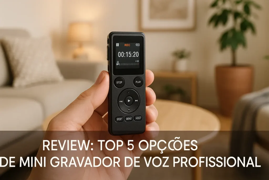 Top 5 Opções de mini gravador de voz profissional
