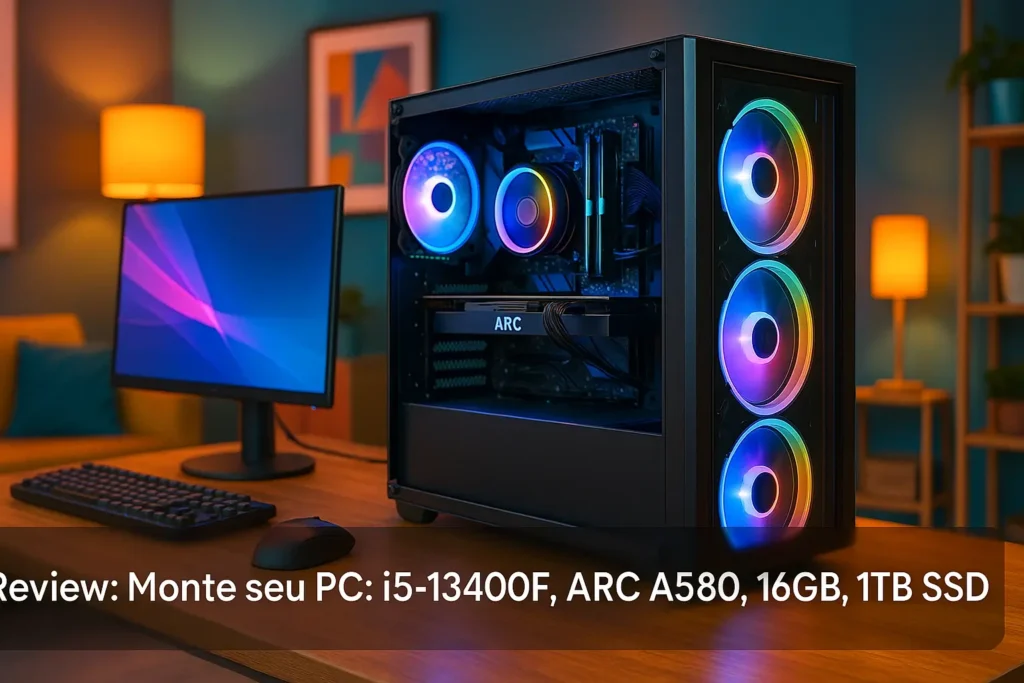 Monte seu PC: i5-13400F, ARC A580, 16GB, 1TB SSD