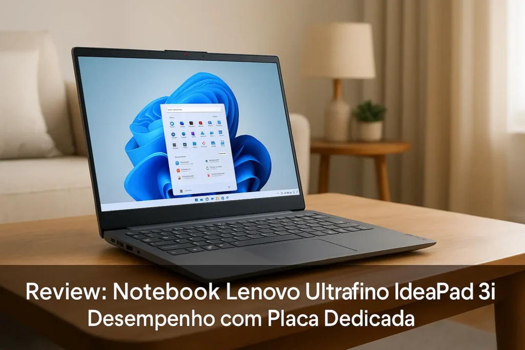 Notebook Lenovo Ultrafino IdeaPad 3i: Desempenho com Placa Dedicada