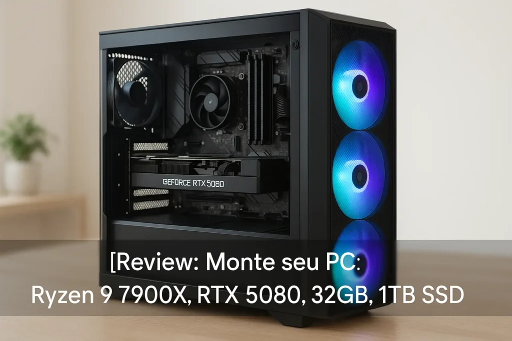 Monte seu PC: Ryzen 9 7900X, RTX 5080, 32GB, 1TB SSD