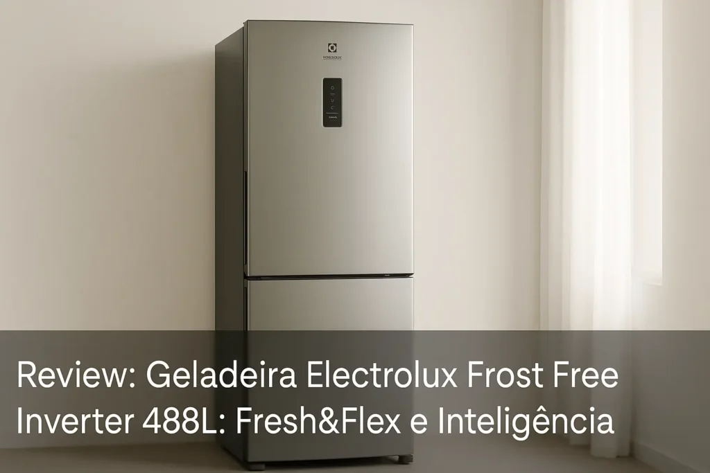 Geladeira Electrolux Frost Free Inverter 488L: Fresh&Flex e Inteligência