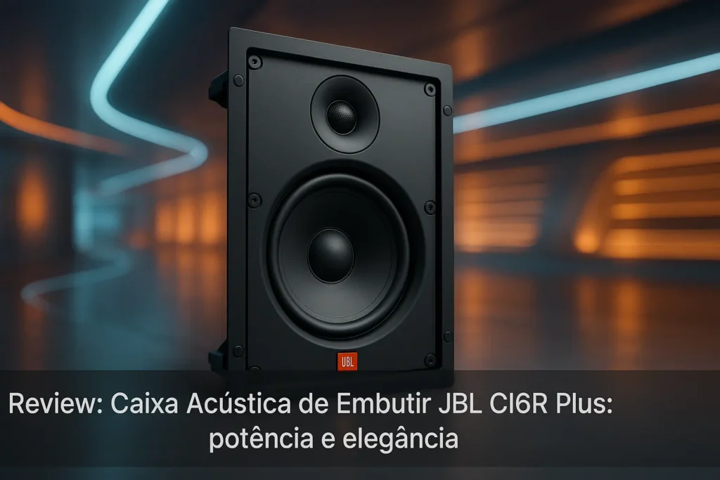 Caixa Acústica de Embutir JBL CI6R Plus: potência e elegância