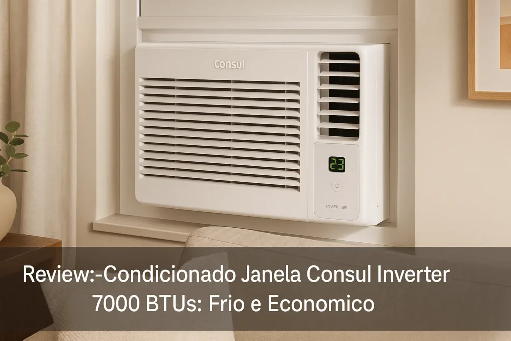 Ar Condicionado Janela Consul Inverter 7000 BTUs: Frio e Econômico
