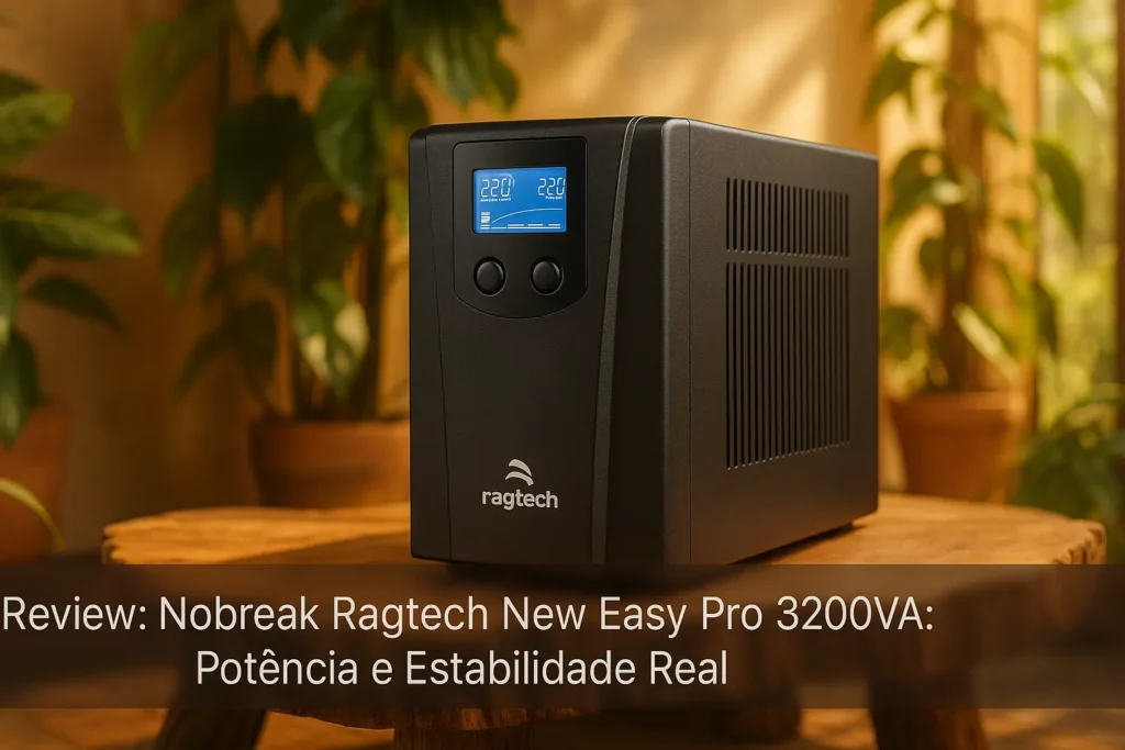 Nobreak Ragtech New Easy Pro 3200VA: Potência e Estabilidade Real