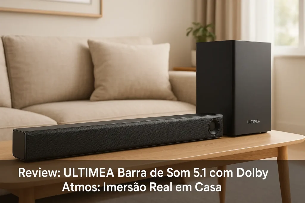 ULTIMEA Barra de Som 5.1 com Dolby Atmos: Imersão Real em Casa