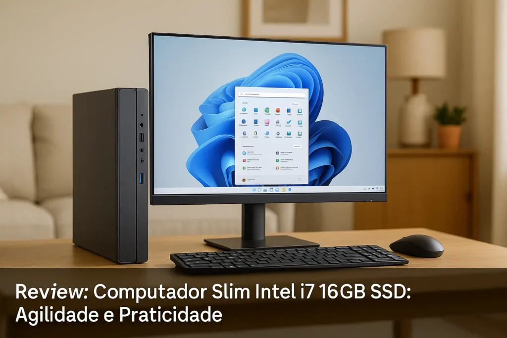 Computador Slim Intel i7 16GB SSD: Agilidade e Praticidade