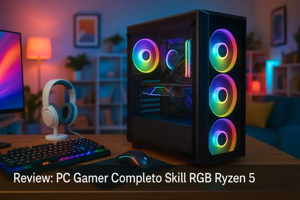 PC Gamer Completo Skill RGB Ryzen 5: Desempenho e Estilo