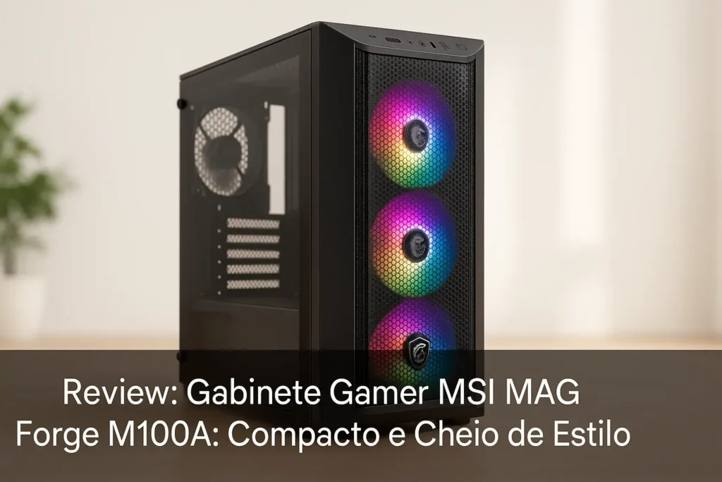 Gabinete Gamer MSI MAG Forge M100A: Compacto e Cheio de Estilo