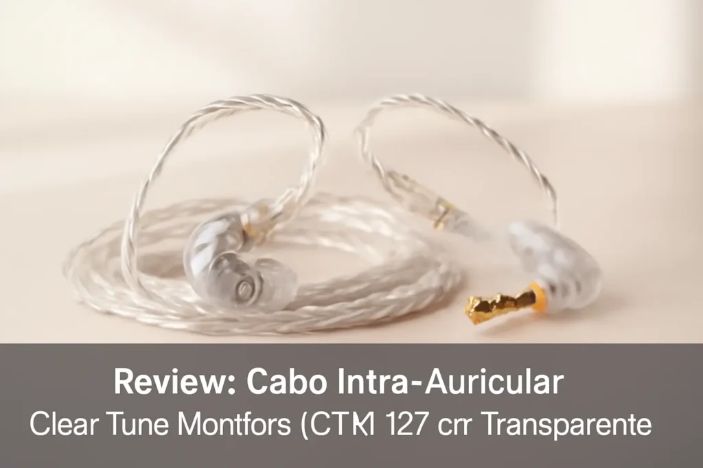 Review do Cabo Intra-Auricular Clear Tune Monitors (CTM) 127 cm Transparente