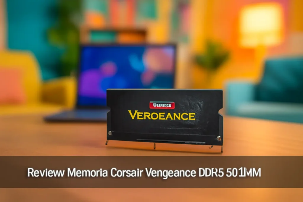 Memória Corsair Vengeance DDR5 SODIMM - 16GB (1x16GB), 4800Mhz, C40, Preto - CMSX16GX5M1A4800C40: Desempenho e Estilo para Seu Laptop