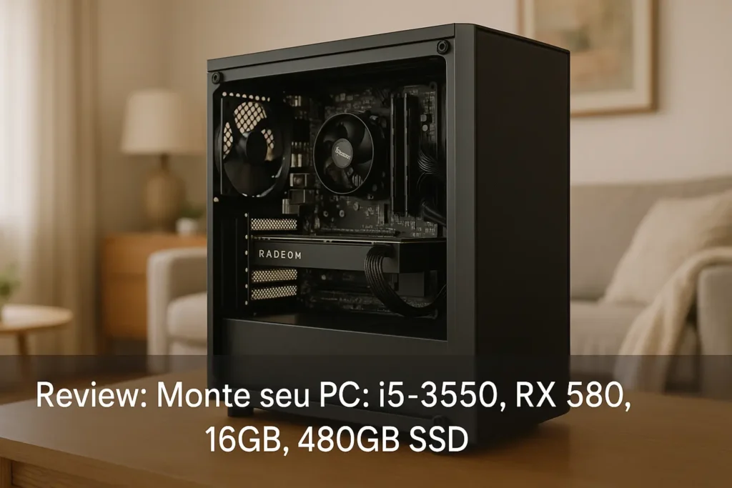 Monte seu PC: i5-3550, RX 580, 16GB, 480GB SSD