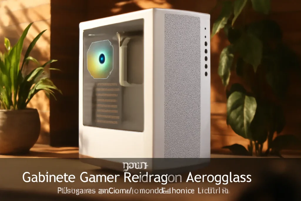 Gabinete Gamer Redragon Aeroglass - Mid Tower, USB 3.0+2.0x2, Lateral Vidro - Branco: Design Elegante e Alta Funcionalidade