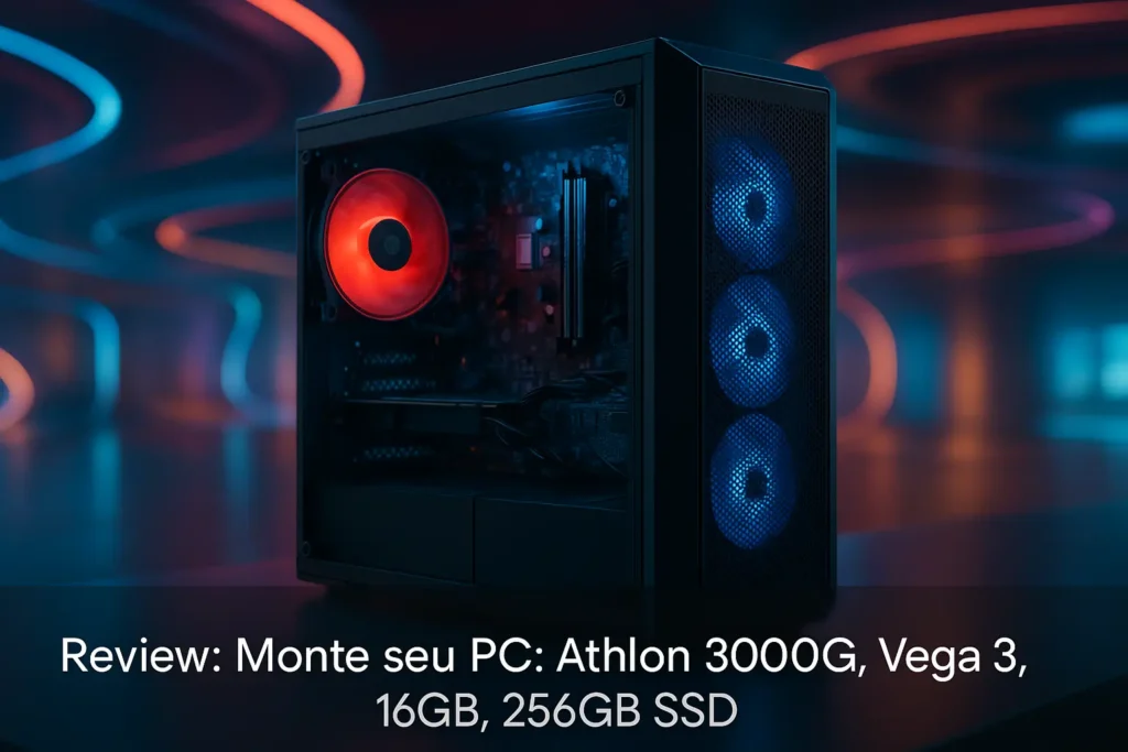 Monte seu PC: Athlon 3000G, Vega 3, 16GB, 256GB SSD