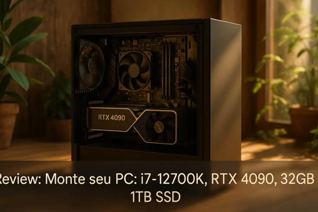 Monte seu PC: i7-12700K, RTX 4090, 32GB, 1TB SSD