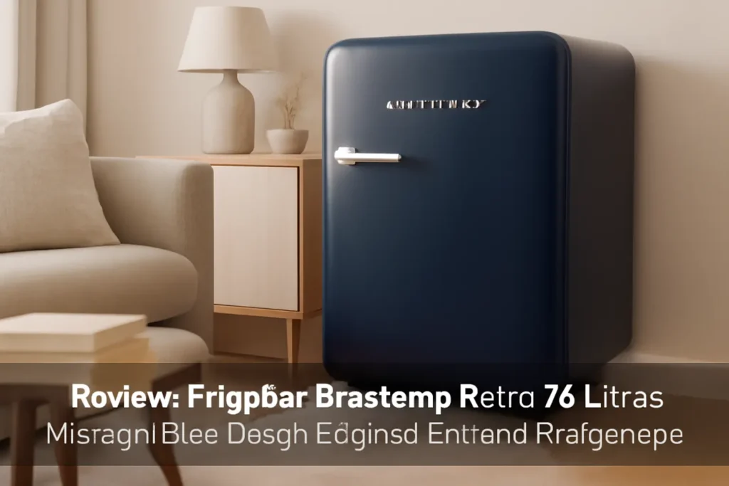 Frigobar Brastemp Retrô 76 Litros Midnight Blue: Design Elegante e Eficiência em Refrigeração