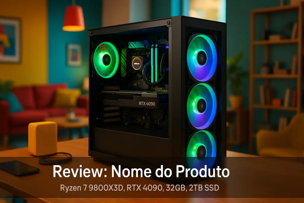 Monte seu PC: Ryzen 7 9800X3D, RTX 4090, 32GB, 2TB SSD