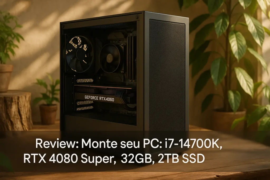 Monte seu PC: i7-14700K, RTX 4080 Super, 32GB, 2TB SSD