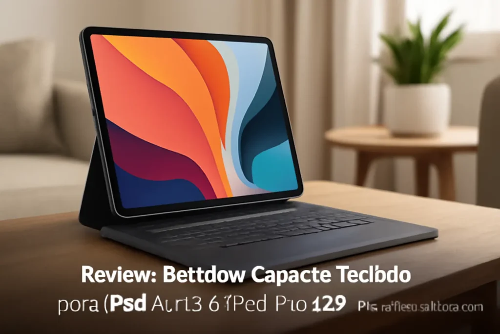 Bettdow Capa de Teclado para iPad Air 13 e iPad Pro 12,9" - Design Funcional e Confortável